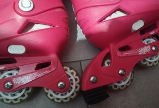 Patines ajustables niña 4 ruedas lineales 