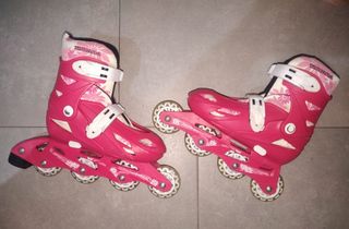 Patines ajustables niña 4 ruedas lineales 