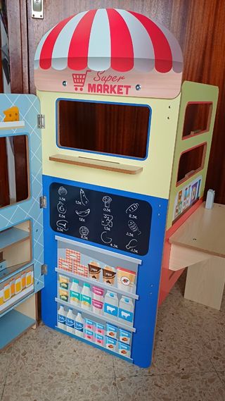 Supermercado de madera Aldi + extras