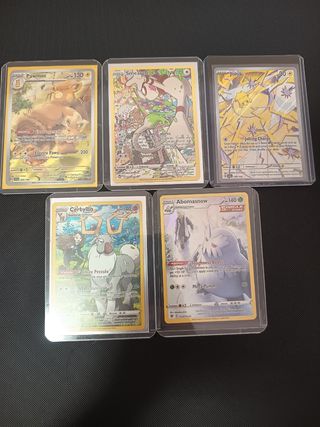 Lote 5 Cartas Pokémon Pawmot, Smeargle, Joltik