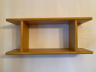 conjunto de 4 estanterías de madera flotante