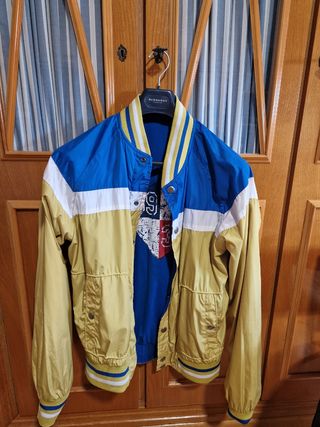 Chaqueta Bomber Vintage Reversible Talla L