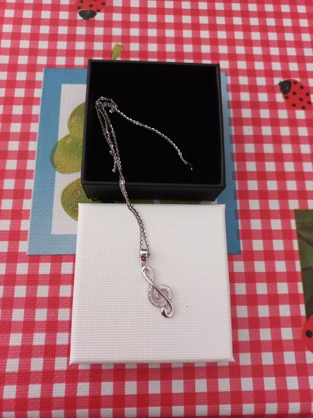 Colgante música Clave de Sol Plata de Primera Ley