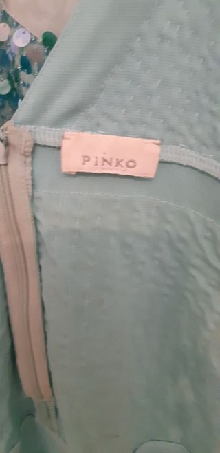 Vestito Pinko turchese paillettes