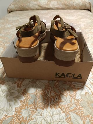 Sandalias Kaola Mujer Verde Oliva