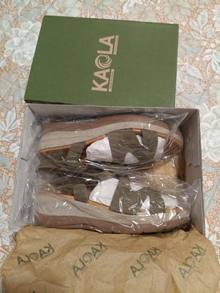 Sandalias Kaola Mujer Verde Oliva