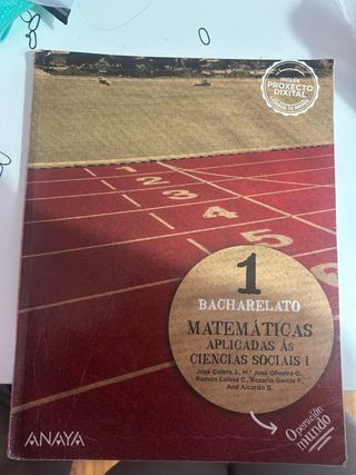 Matemáticas aplicadas ás Ciencias Sociais I.