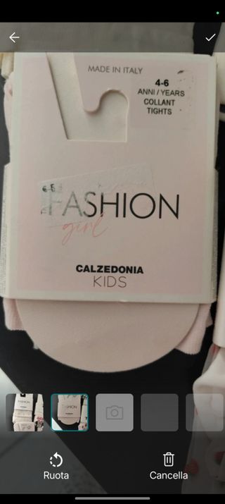 4 paia collant bimba Disney 4-6 anni