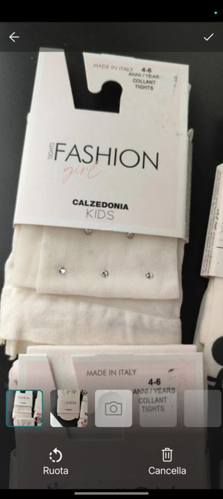 4 paia collant bimba Disney 4-6 anni