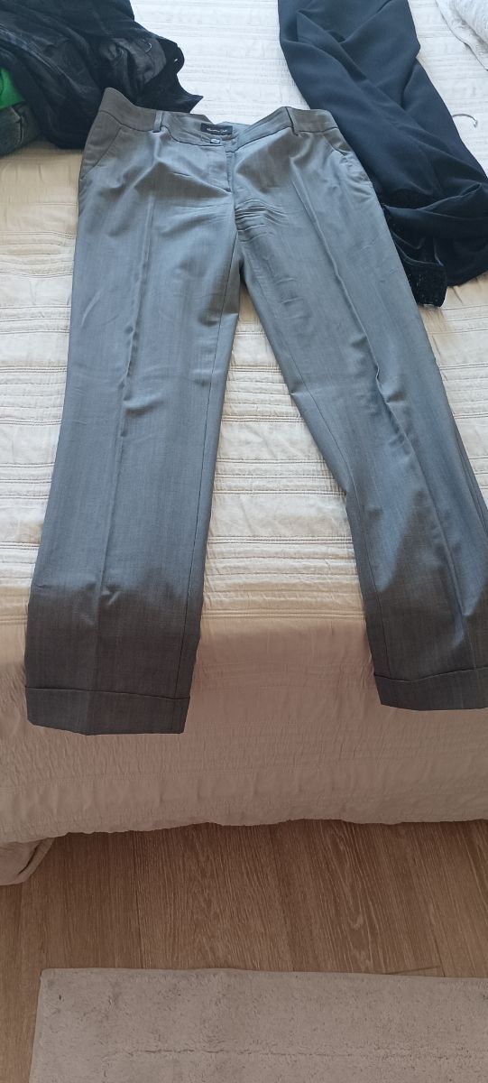 Traje Chaqueta y Pantalón Massimo Dutti Gris