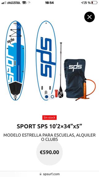TABLA PADDLE SURF SPS SPORT 10’2