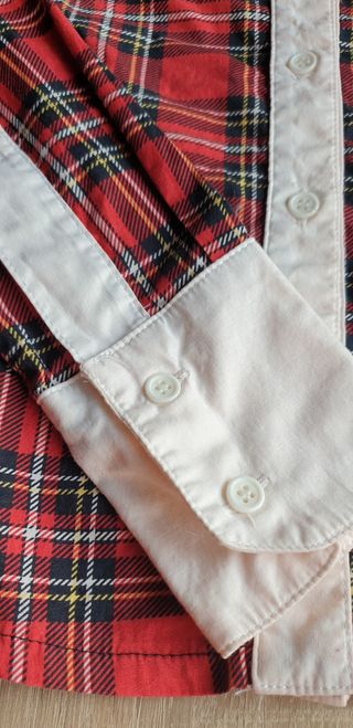 CAMISA A CUADROS ROJA Y BLANCA