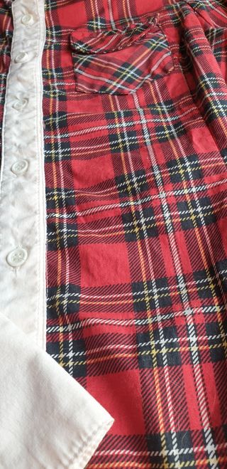 CAMISA A CUADROS ROJA Y BLANCA