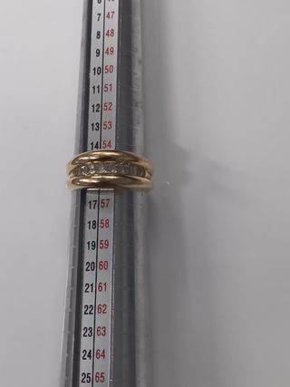 Anillo Oro 18k con Circonitas