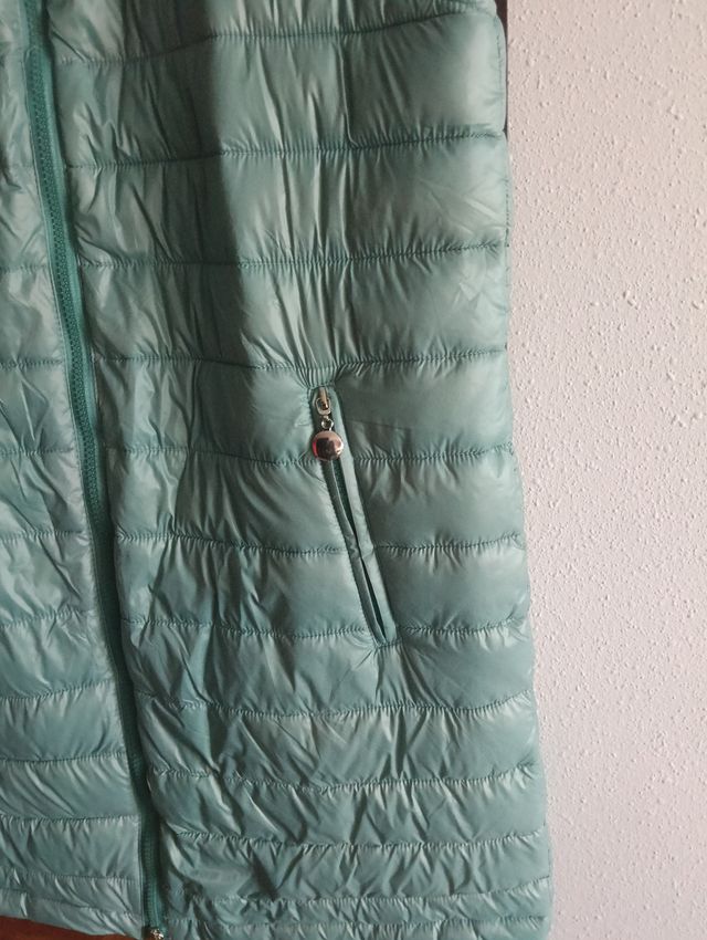 Chaleco largo mujer verde