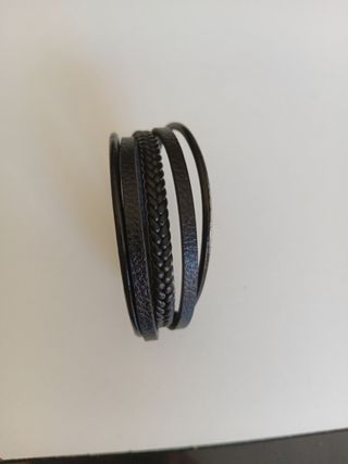 Pulsera de cuero sintético trenzado