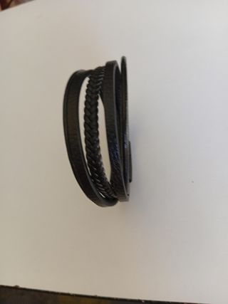 Pulsera de cuero sintético trenzado