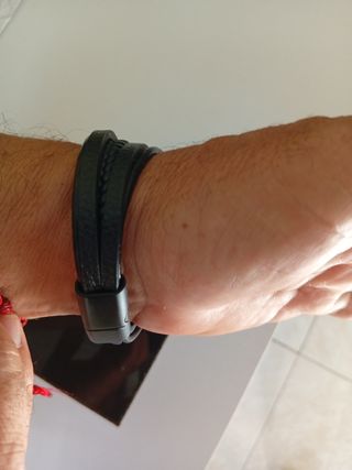 Pulsera de cuero sintético trenzado