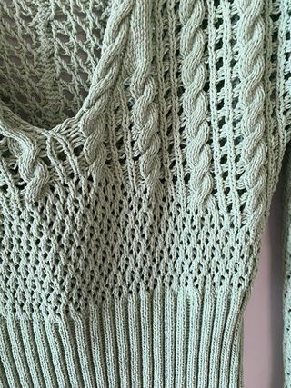 Vestido de punto Zara verde