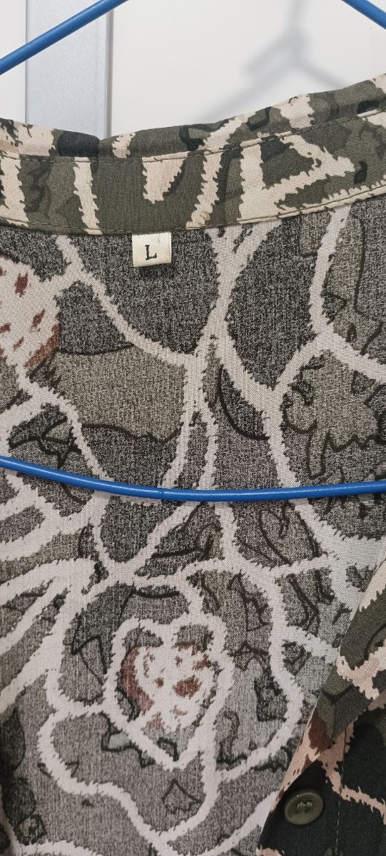 Vestido camisero largo estampado floral