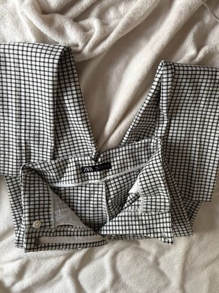Pantalón Zara Cuadros Talla XS