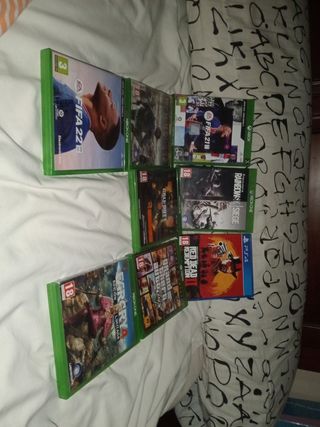 Lote Juegos Xbox y PS4: FIFA, GTA, Red Dead