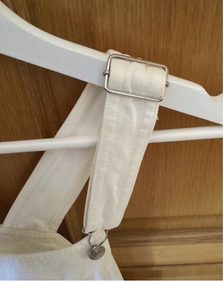 Mono corto vaquero blanco (peto)