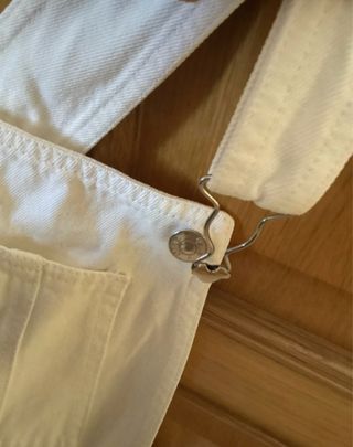 Mono corto vaquero blanco (peto)