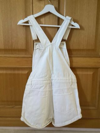 Mono corto vaquero blanco (peto)