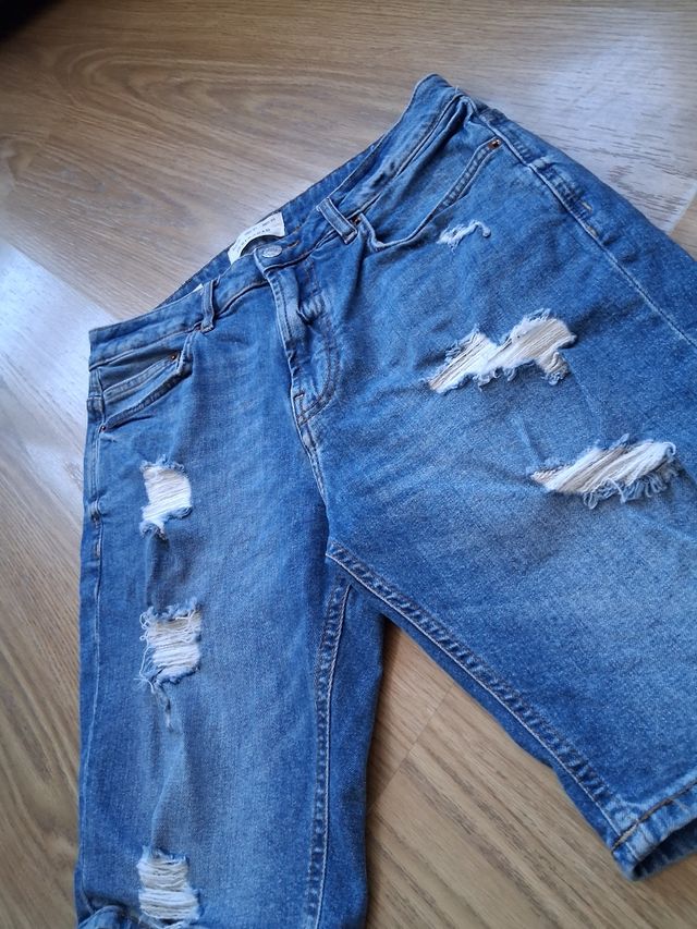 Vaqueros cortos Pull&Bear Slim rotos