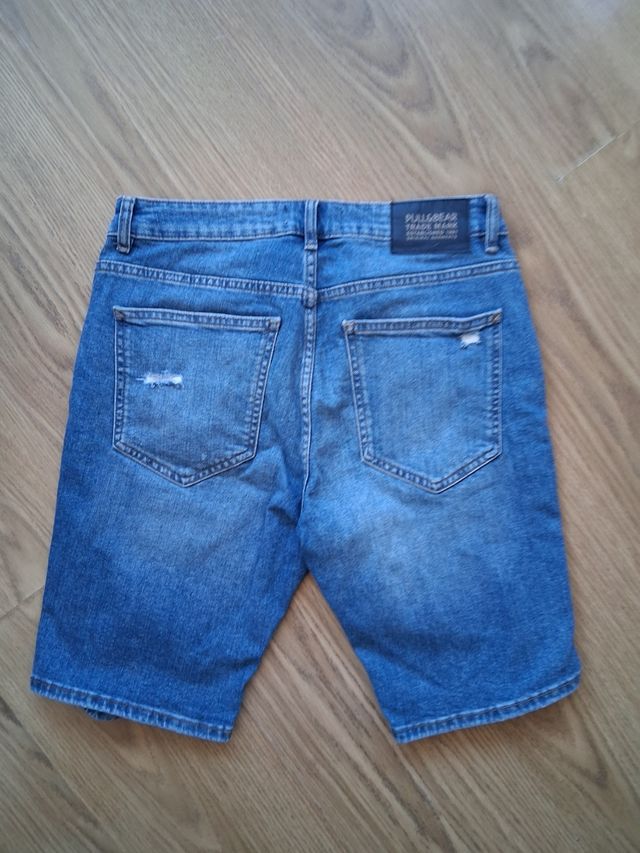 Vaqueros cortos Pull&Bear Slim rotos