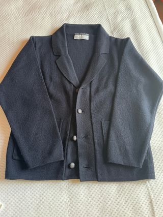 Chaqueta de vestir para niño azul marino