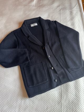 Chaqueta de vestir para niño azul marino