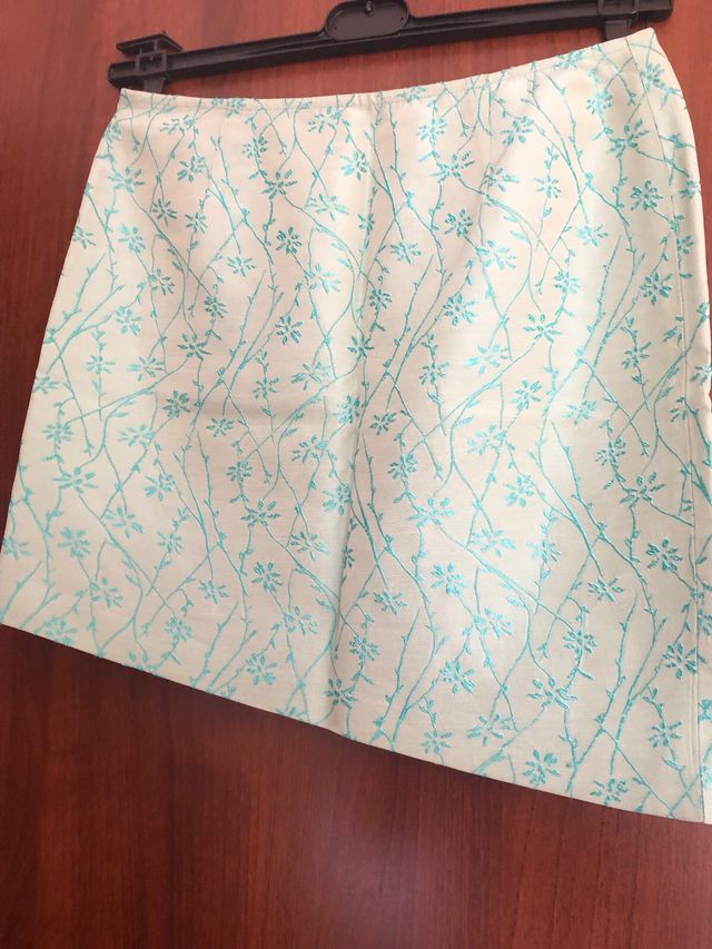 Gonna Romeo Gigli Teal Floreale