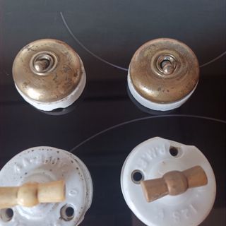 Lote 4 Interruptores y Conmutadores Vintage