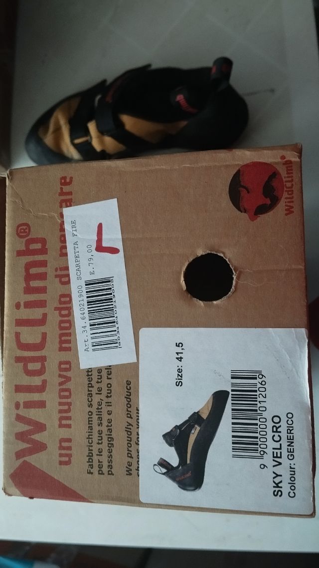 Scarpe arrampicata WildClimb taglia 41.5