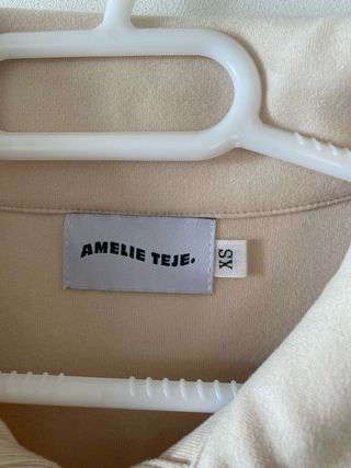 Camisa Amelie Teje Beige Talla XS