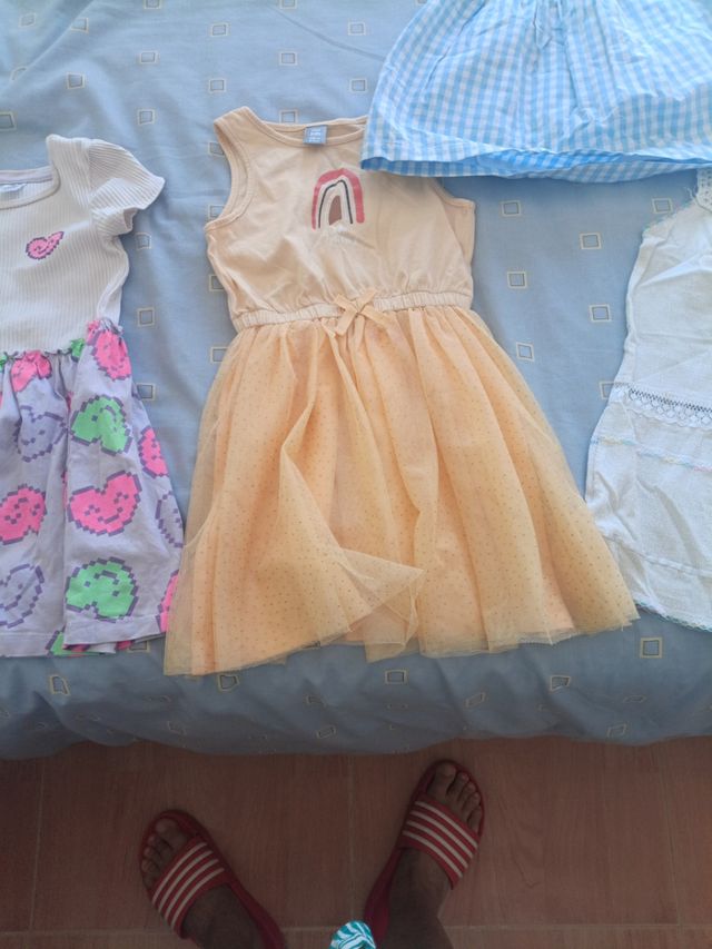 Lote 4 vestidos verano niña 3/4 años