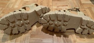 Sandalias Prada Rafia Monolith Beige