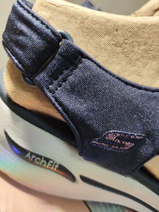 Sandalias Skechers Talla 40 Azul/plateado