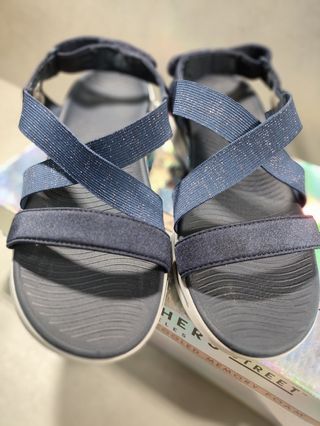 Sandalias Skechers Talla 40 Azul/plateado