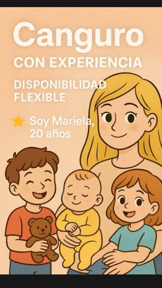 Canguro con experiencia – Disponibilidad flexible