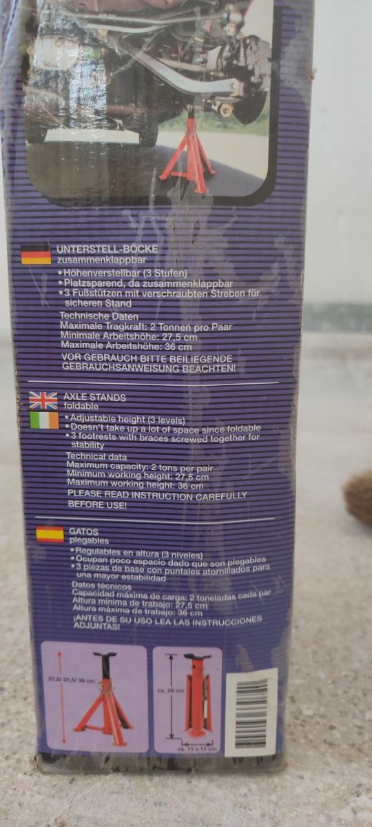  2 Borriquetas rojas para coche