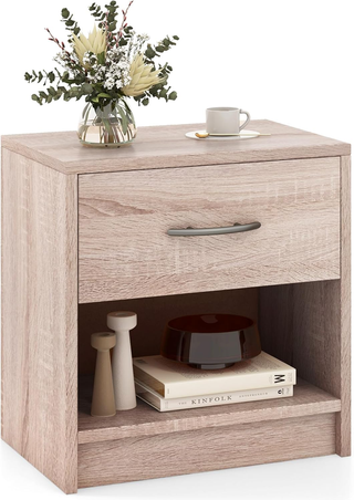 Comodino 38,5 x 28 x 40,5cm in Legno, Tavolino Sal