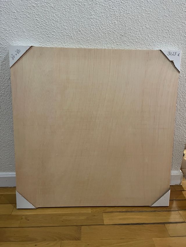 Lienzo sobre madera 80x80