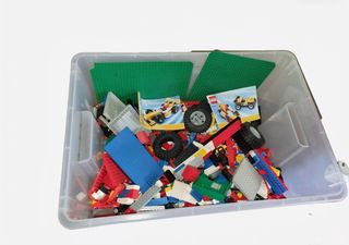 LEGO vintage valigette treni e pezzi 5 kg.