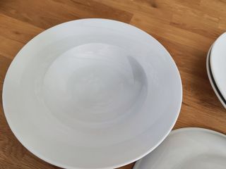 6 Platos pasta/sopa Rosenthal Porcelana Blanca