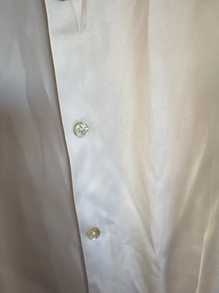 Camisa Zara Manga Larga Blanca
