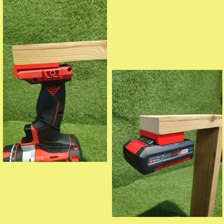 EINHELL 18V --4 Soportes para baterías y 4 herrami