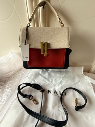 Borsa a mano Nali 3 colori beige, nero, rosso